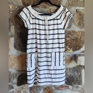 Loft beach cover up striped size medium